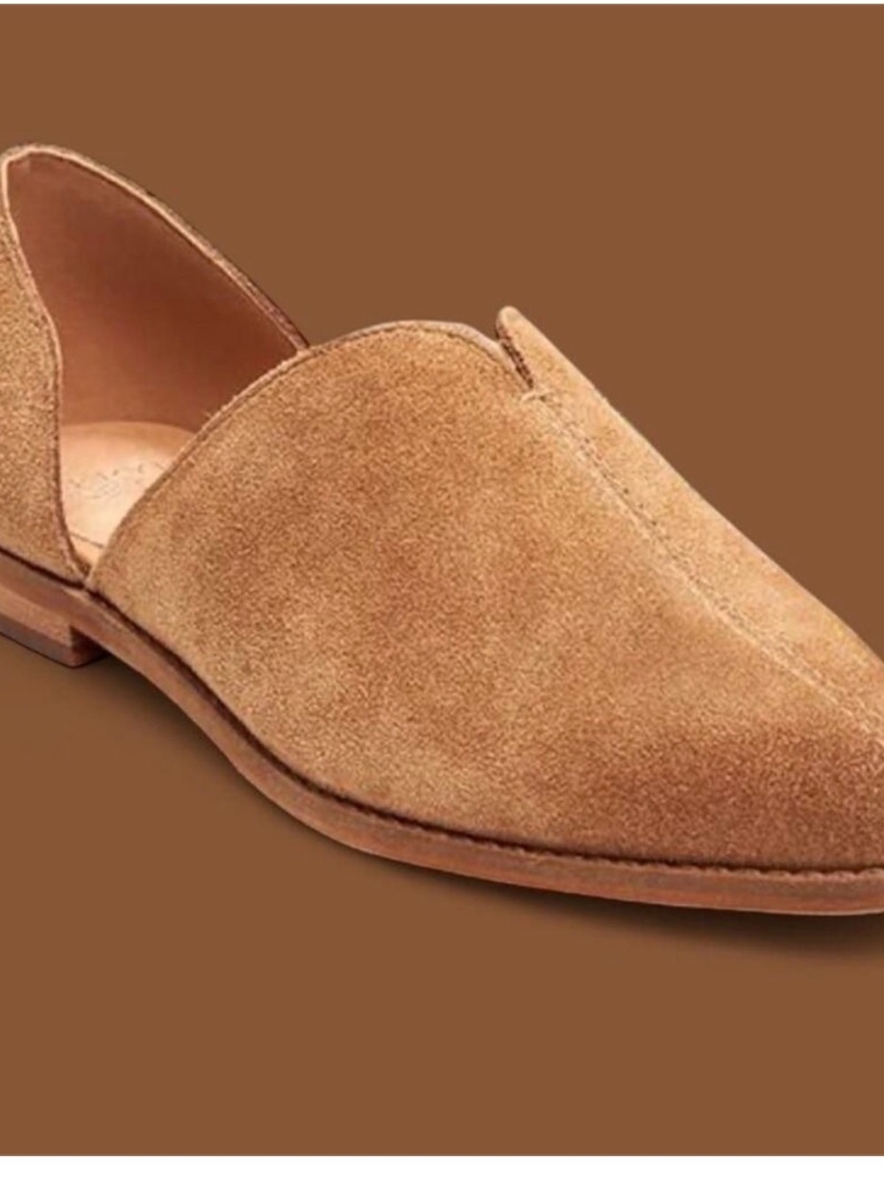 Frye Suede Slip-On Loafer in Tan